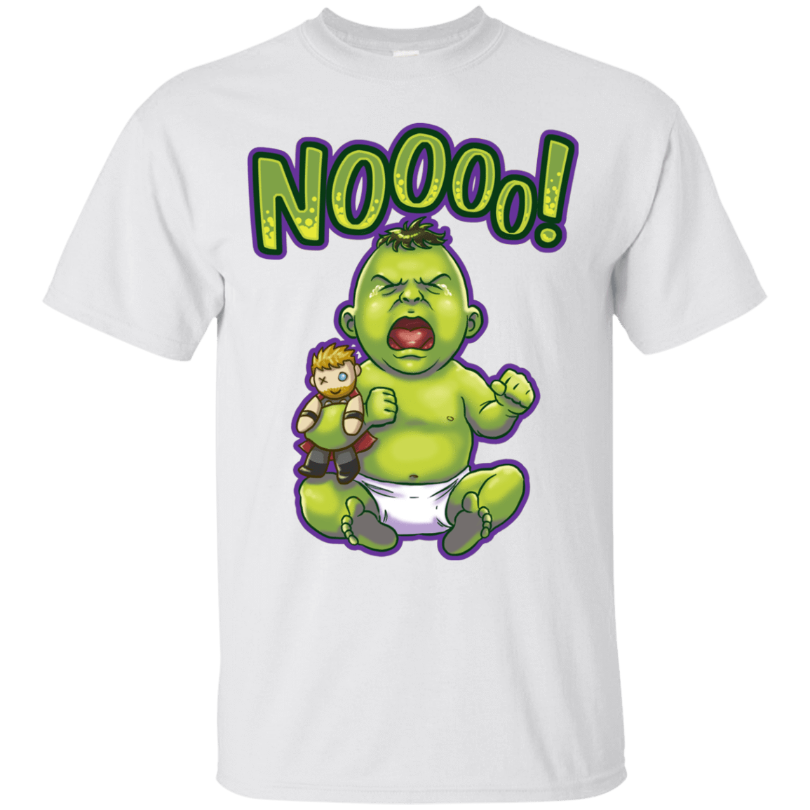 T-Shirts White / S Green Crybaby T-Shirt