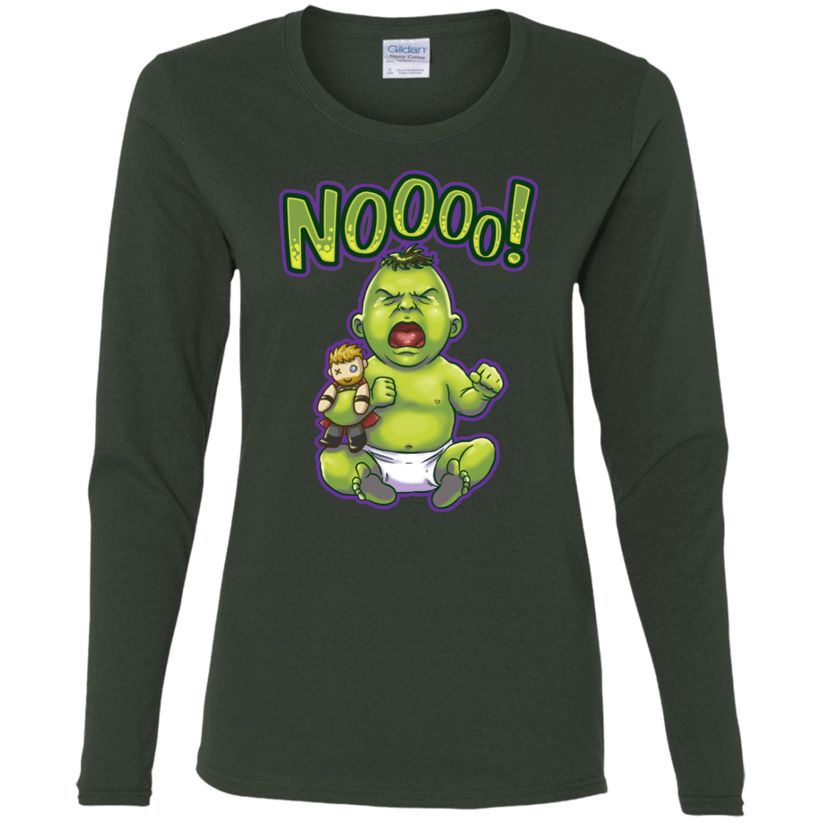 Green Crybaby Women's Long Sleeve T-Shirt