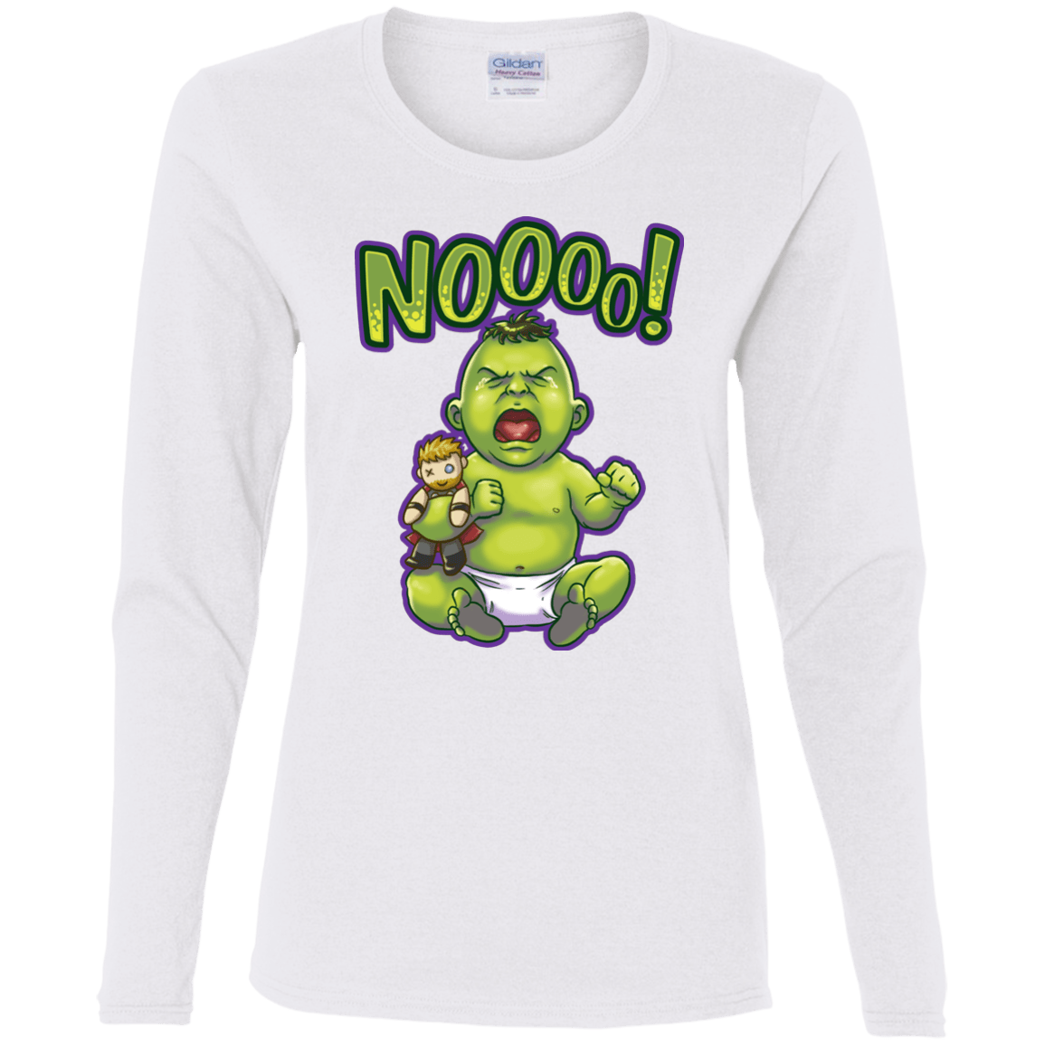 Green Crybaby Women's Long Sleeve T-Shirt