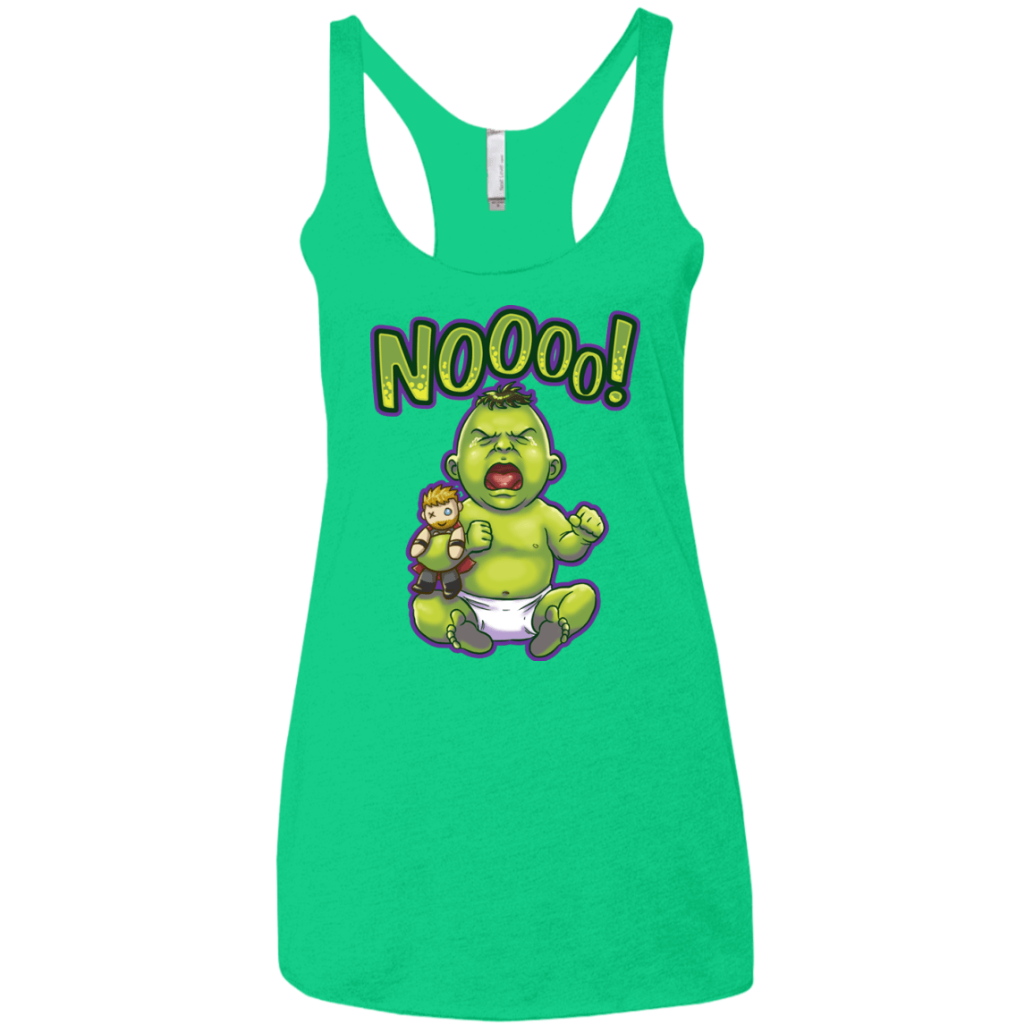 Green Crybaby Women's Triblend Racerback Tank