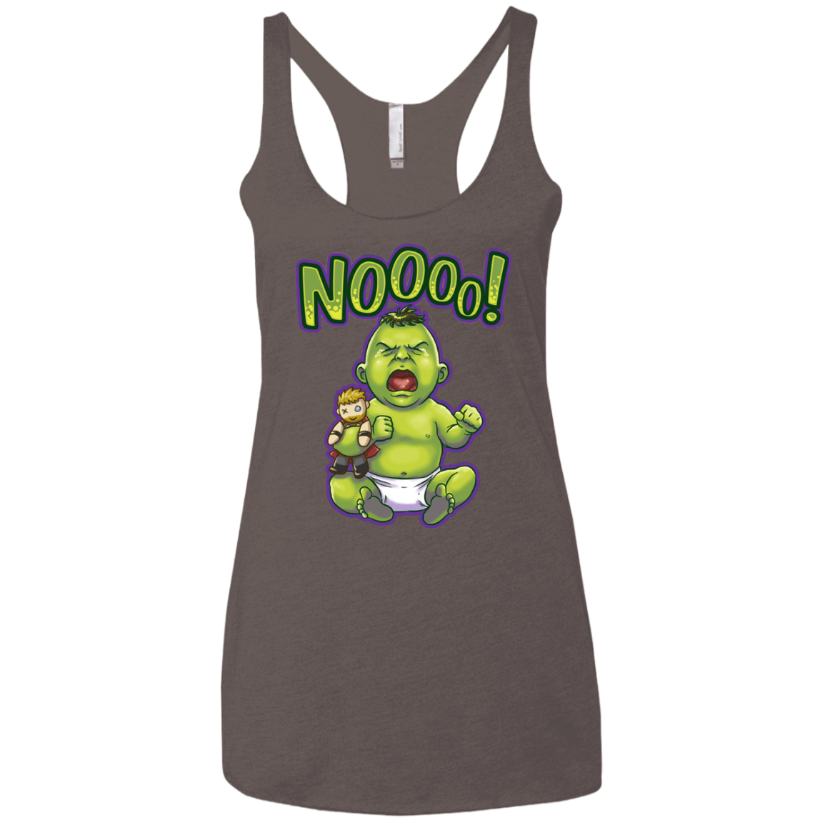 Green Crybaby Women's Triblend Racerback Tank