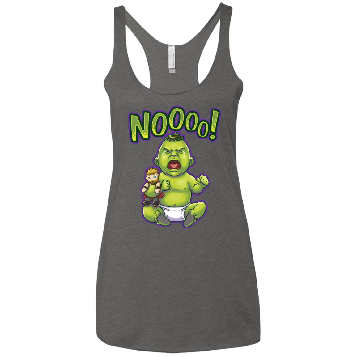 Green Crybaby Women's Triblend Racerback Tank