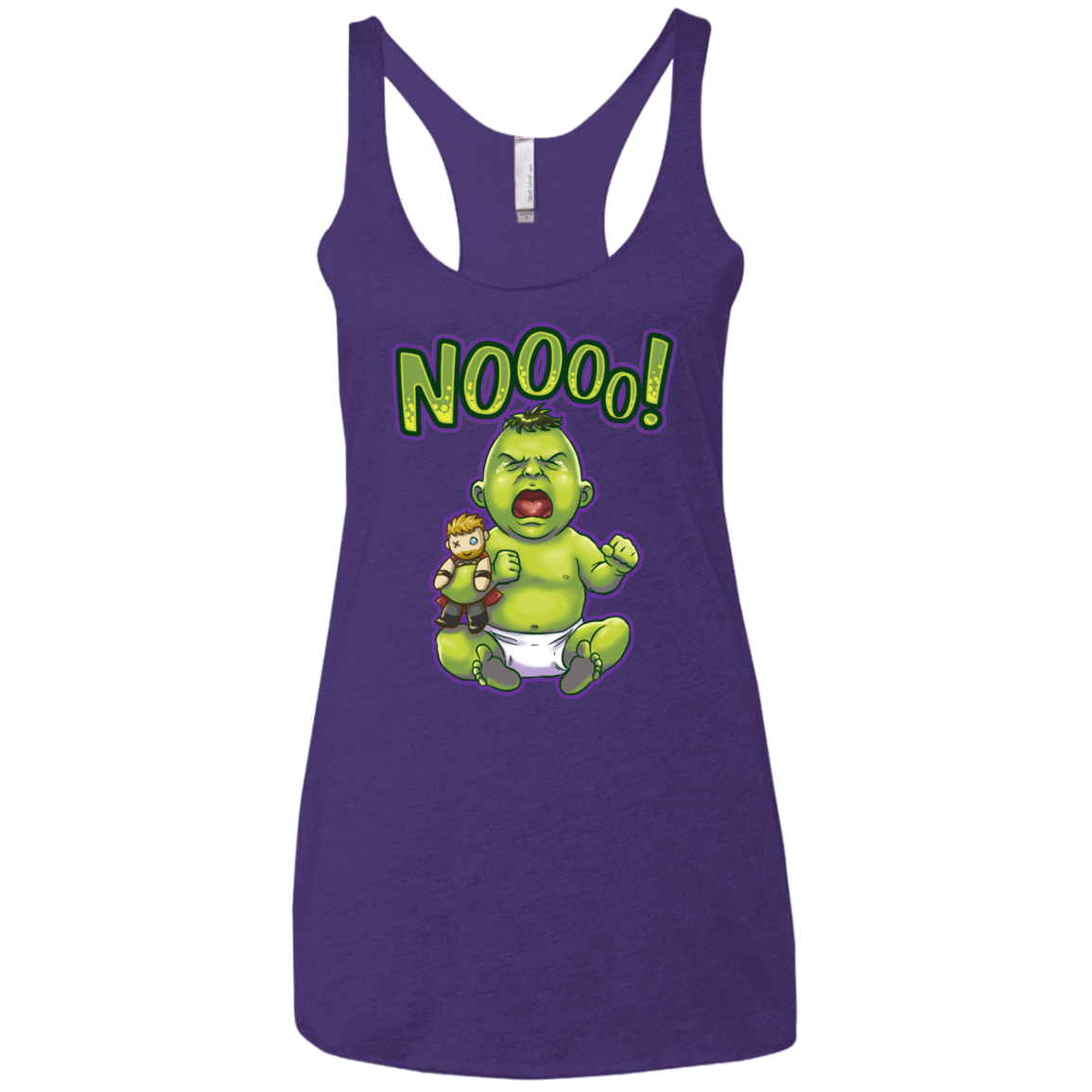 Green Crybaby Women's Triblend Racerback Tank