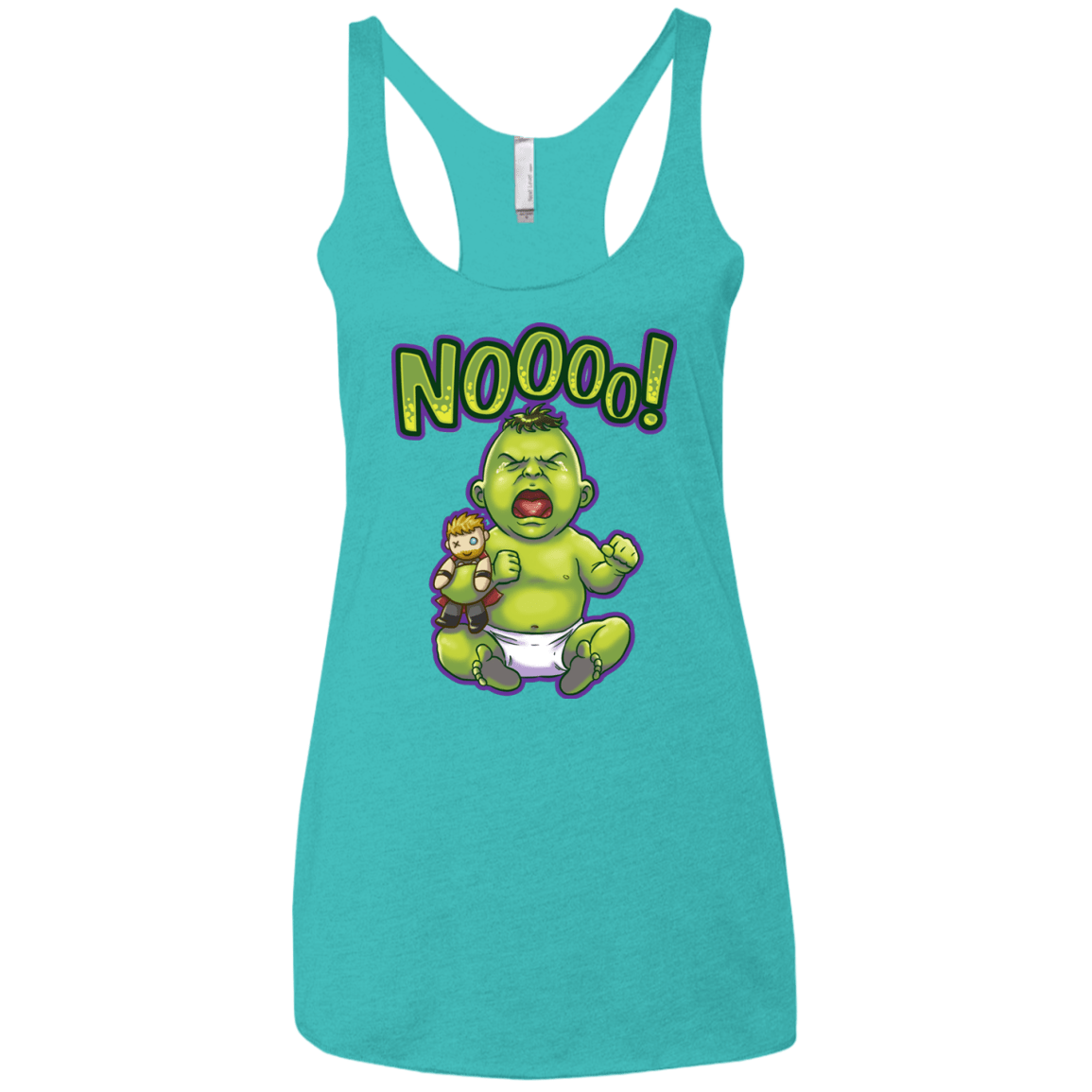 T-Shirts Tahiti Blue / X-Small Green Crybaby Women's Triblend Racerback Tank