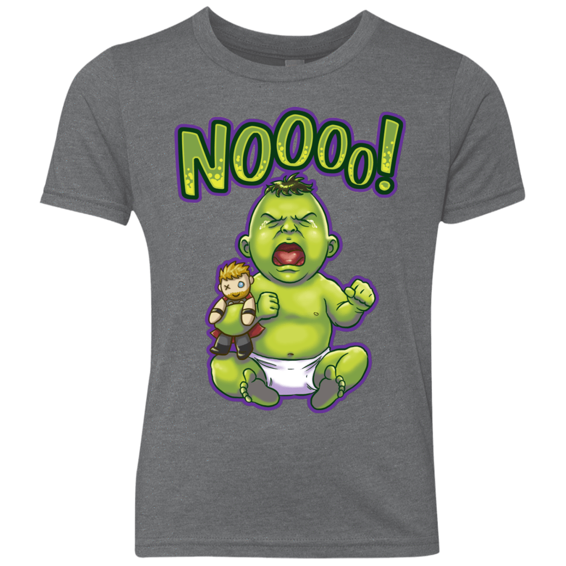 T-Shirts Premium Heather / YXS Green Crybaby Youth Triblend T-Shirt