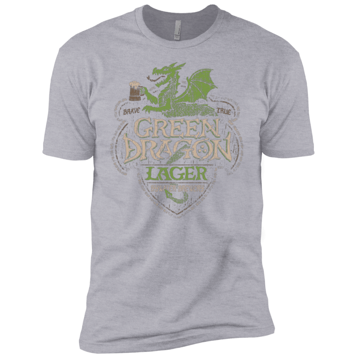 T-Shirts Heather Grey / YXS Green Dragon Boys Premium T-Shirt