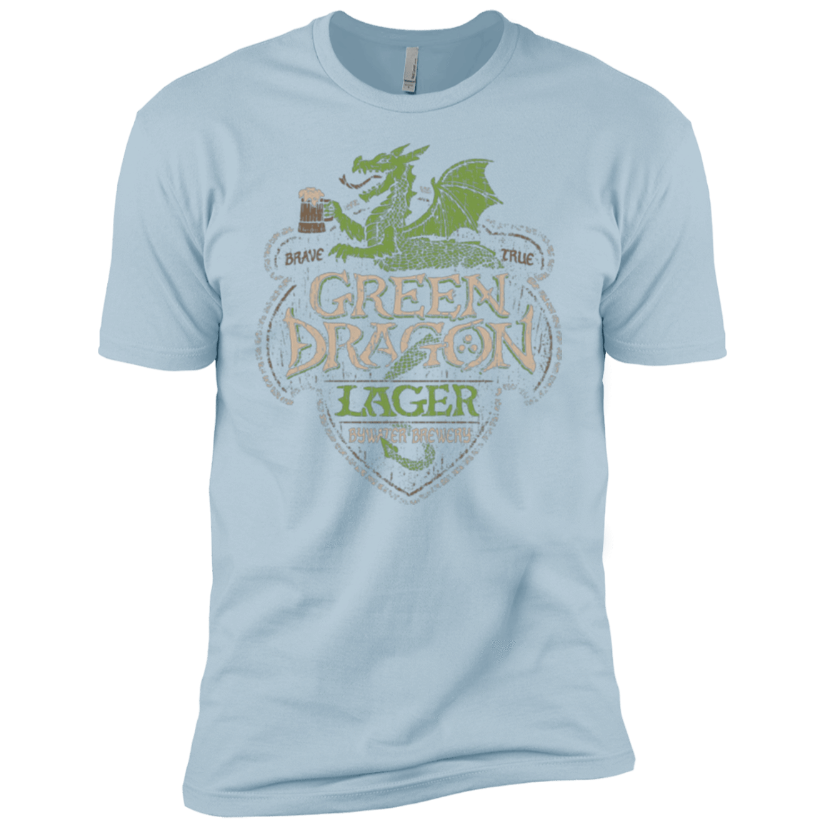 T-Shirts Light Blue / YXS Green Dragon Boys Premium T-Shirt
