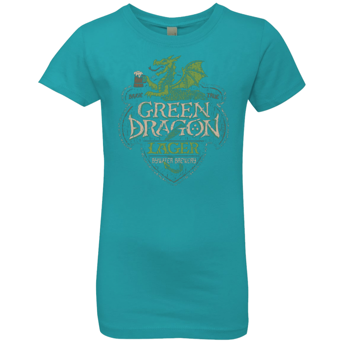 T-Shirts Tahiti Blue / YXS Green Dragon Girls Premium T-Shirt