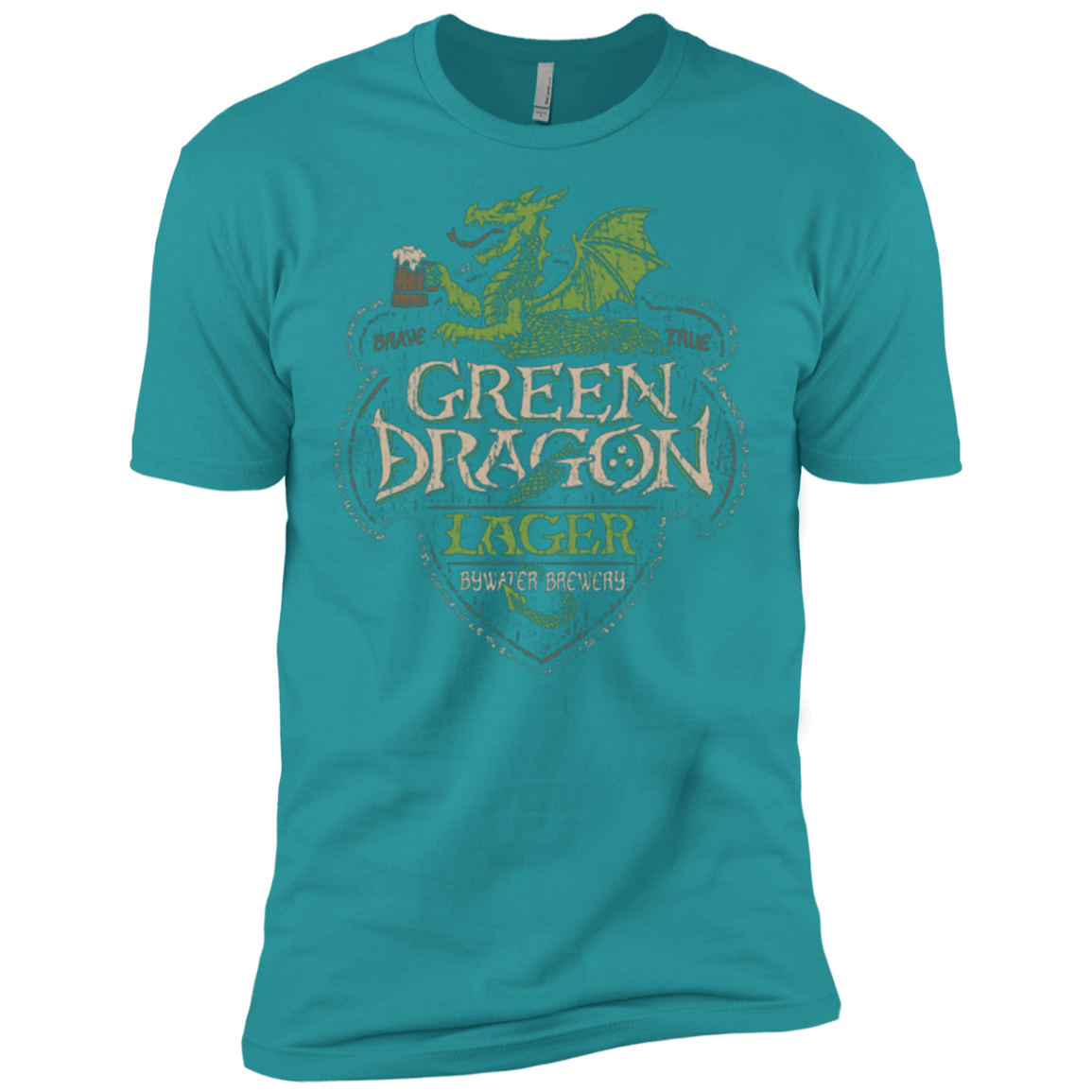 T-Shirts Tahiti Blue / X-Small Green Dragon Men's Premium T-Shirt