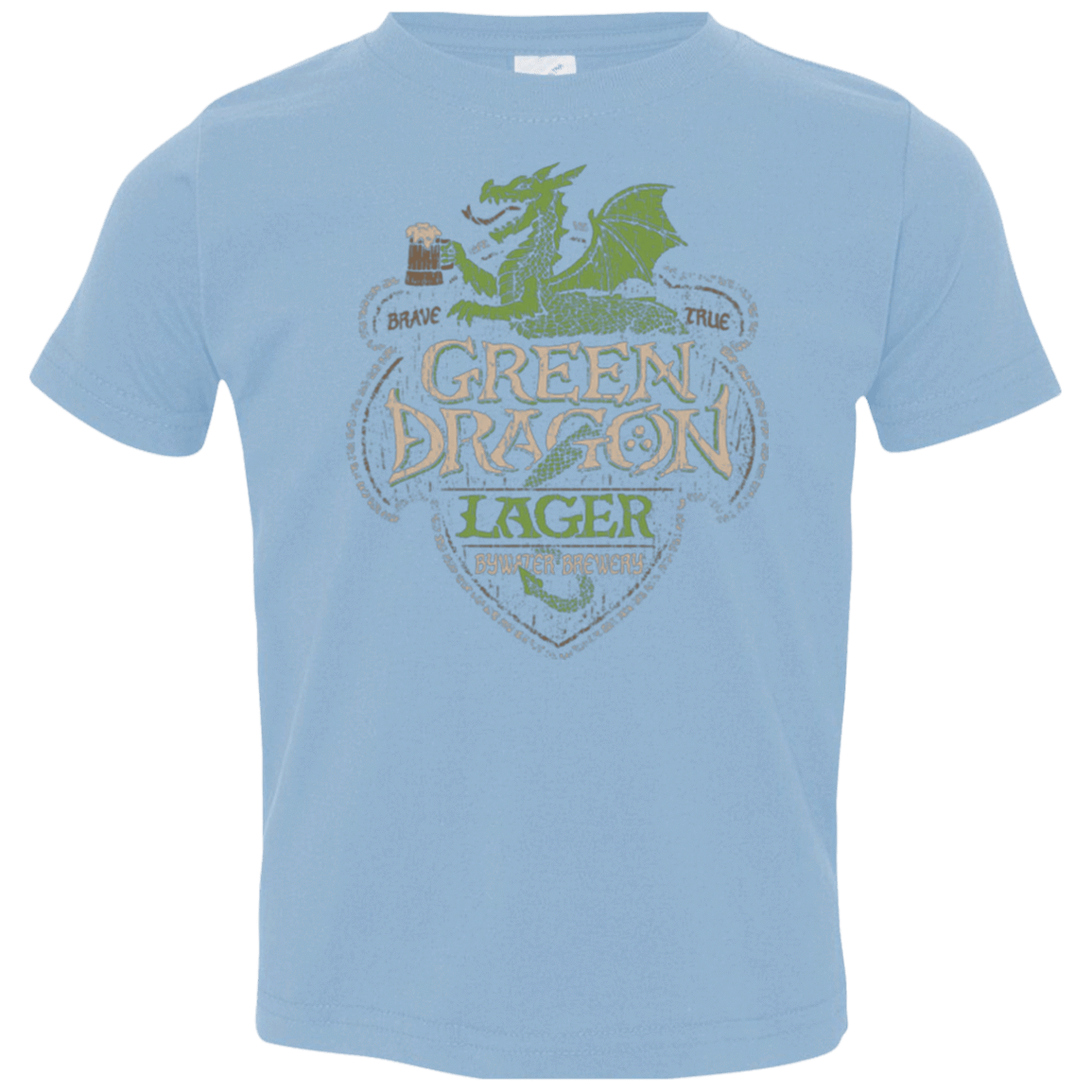 T-Shirts Light Blue / 2T Green Dragon Toddler Premium T-Shirt