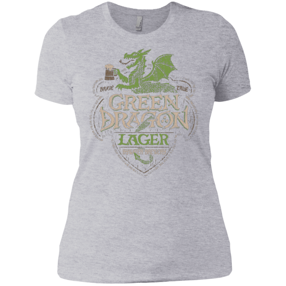 T-Shirts Heather Grey / X-Small Green Dragon Women's Premium T-Shirt