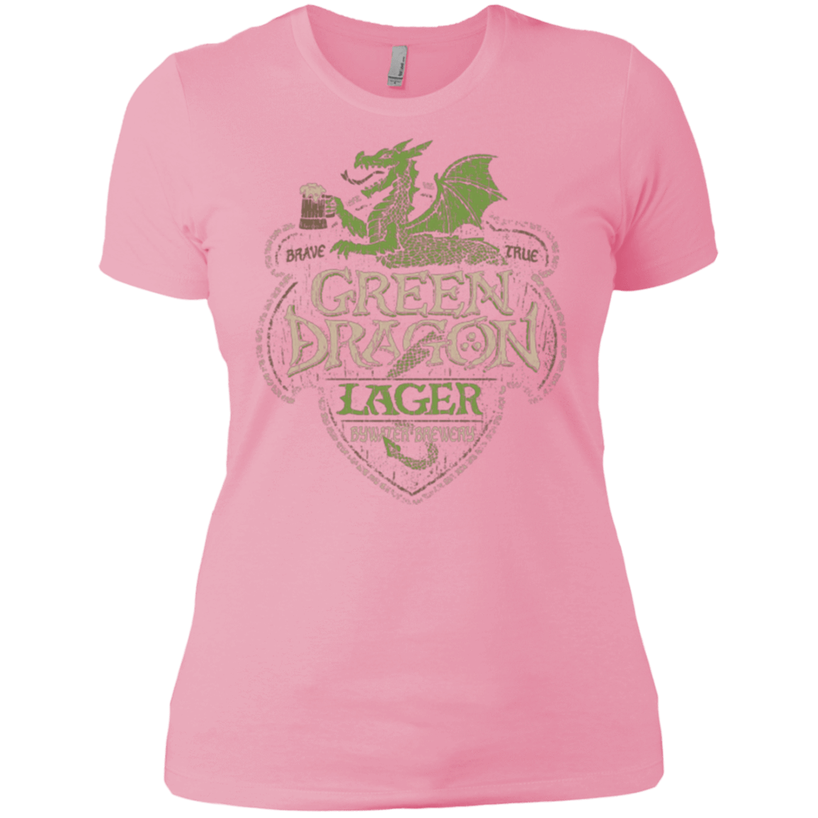 T-Shirts Light Pink / X-Small Green Dragon Women's Premium T-Shirt