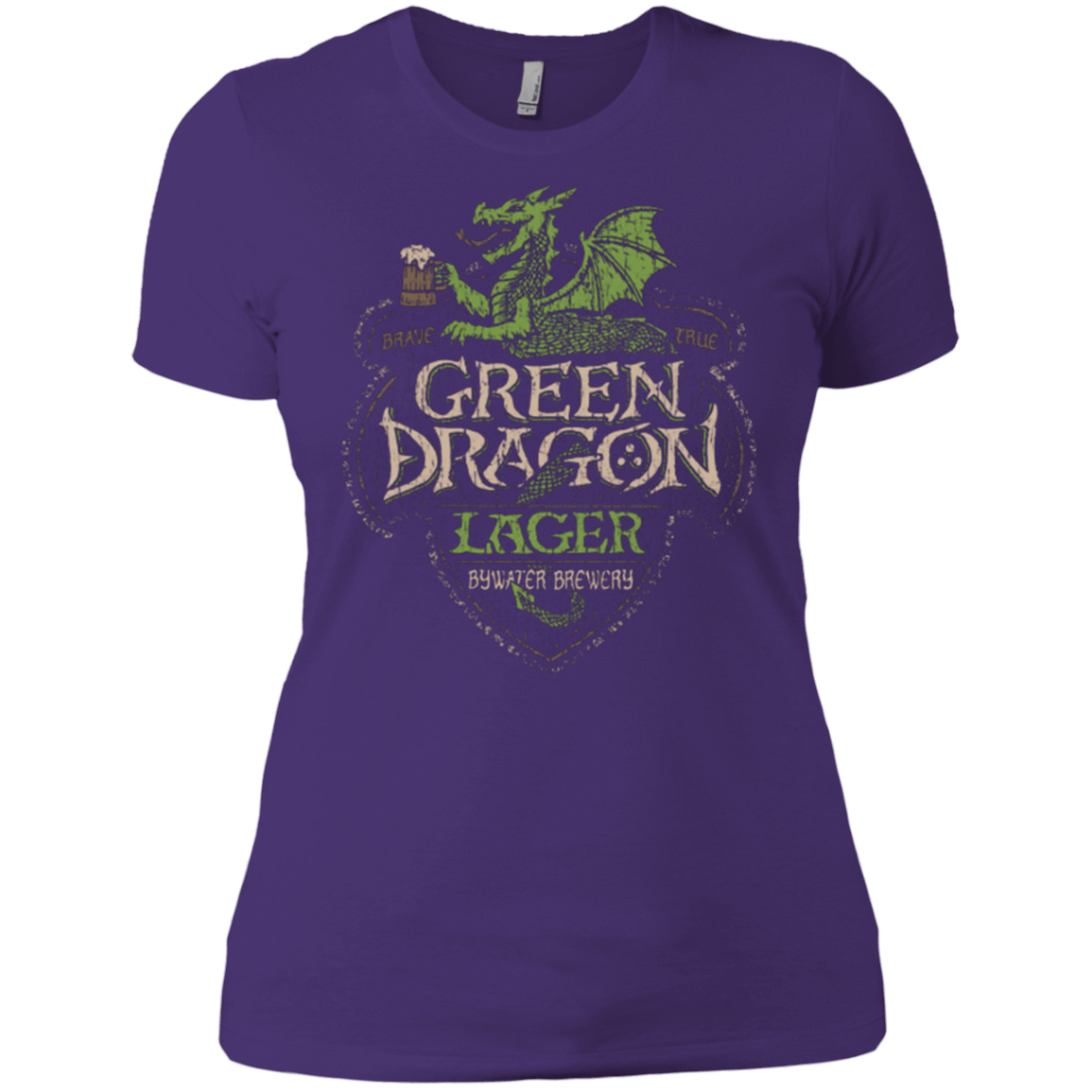T-Shirts Purple / X-Small Green Dragon Women's Premium T-Shirt