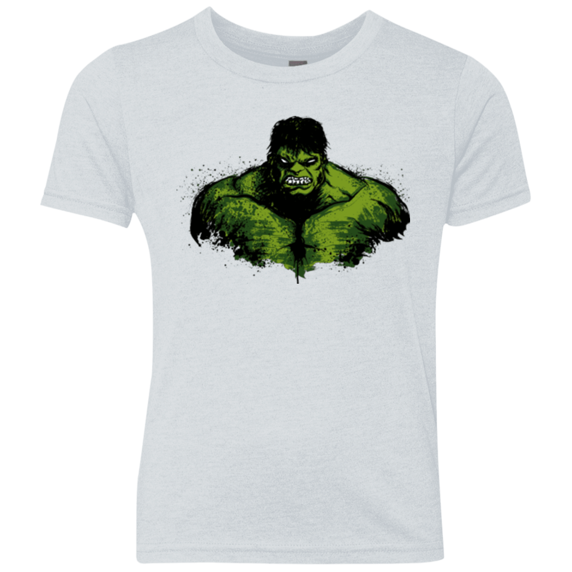 T-Shirts Heather White / YXS Green Fury Youth Triblend T-Shirt