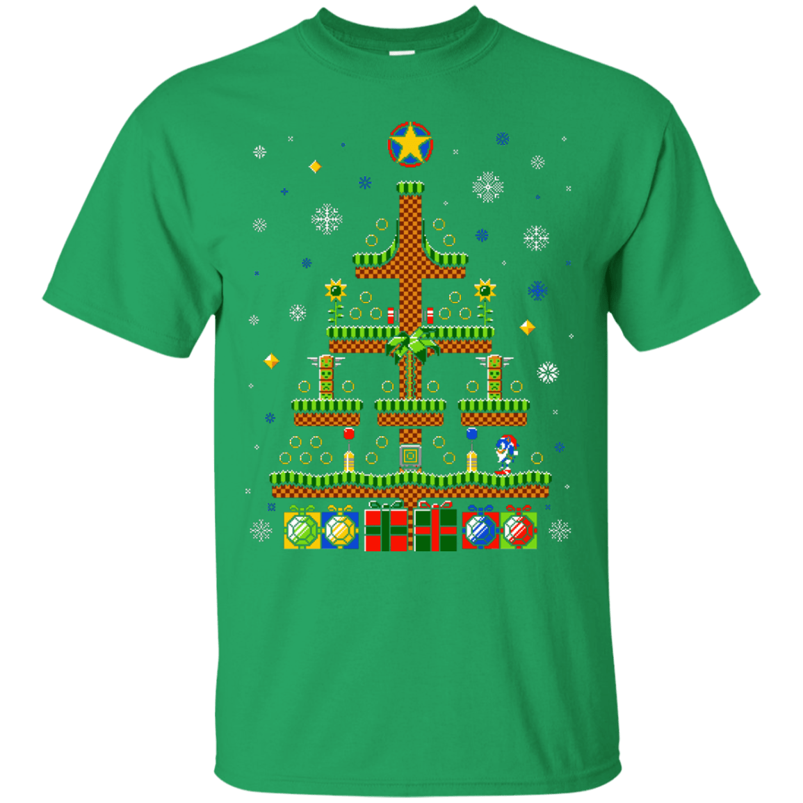 T-Shirts Irish Green / Small Green Hill Christmas T-Shirt