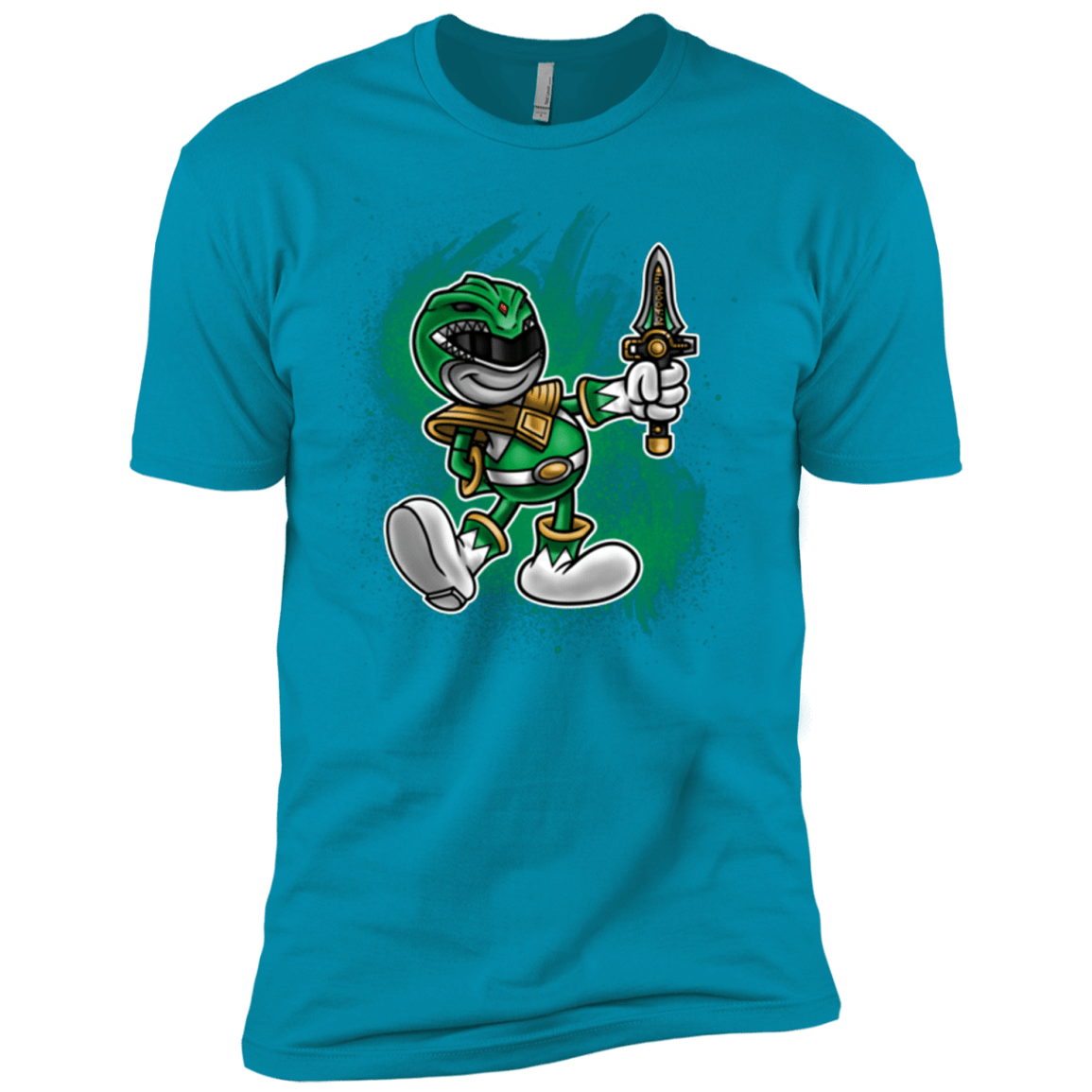 T-Shirts Turquoise / YXS Green Ranger Artwork Boys Premium T-Shirt