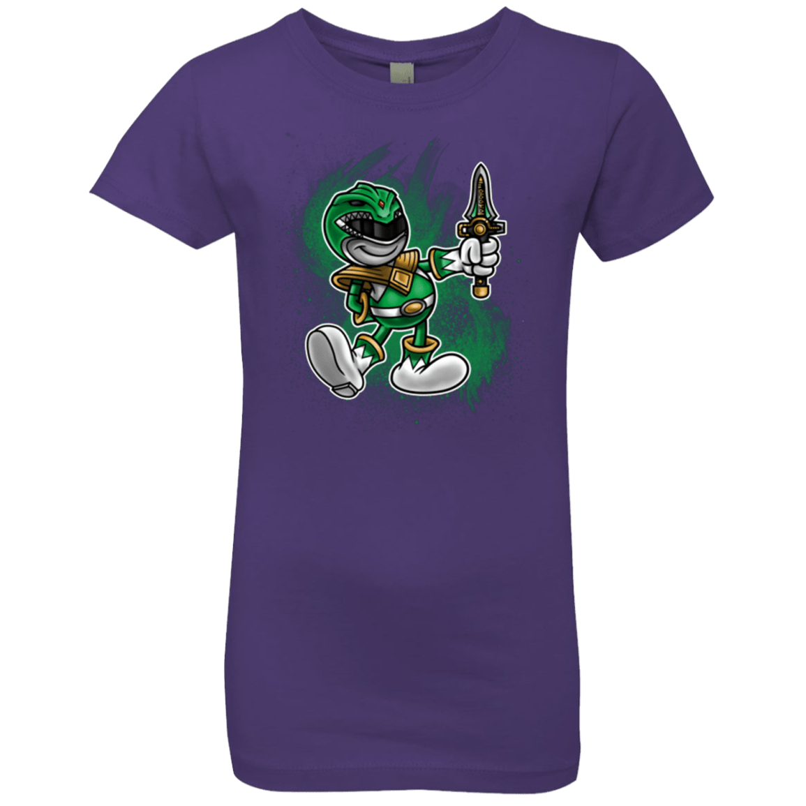 T-Shirts Purple Rush / YXS Green Ranger Artwork Girls Premium T-Shirt