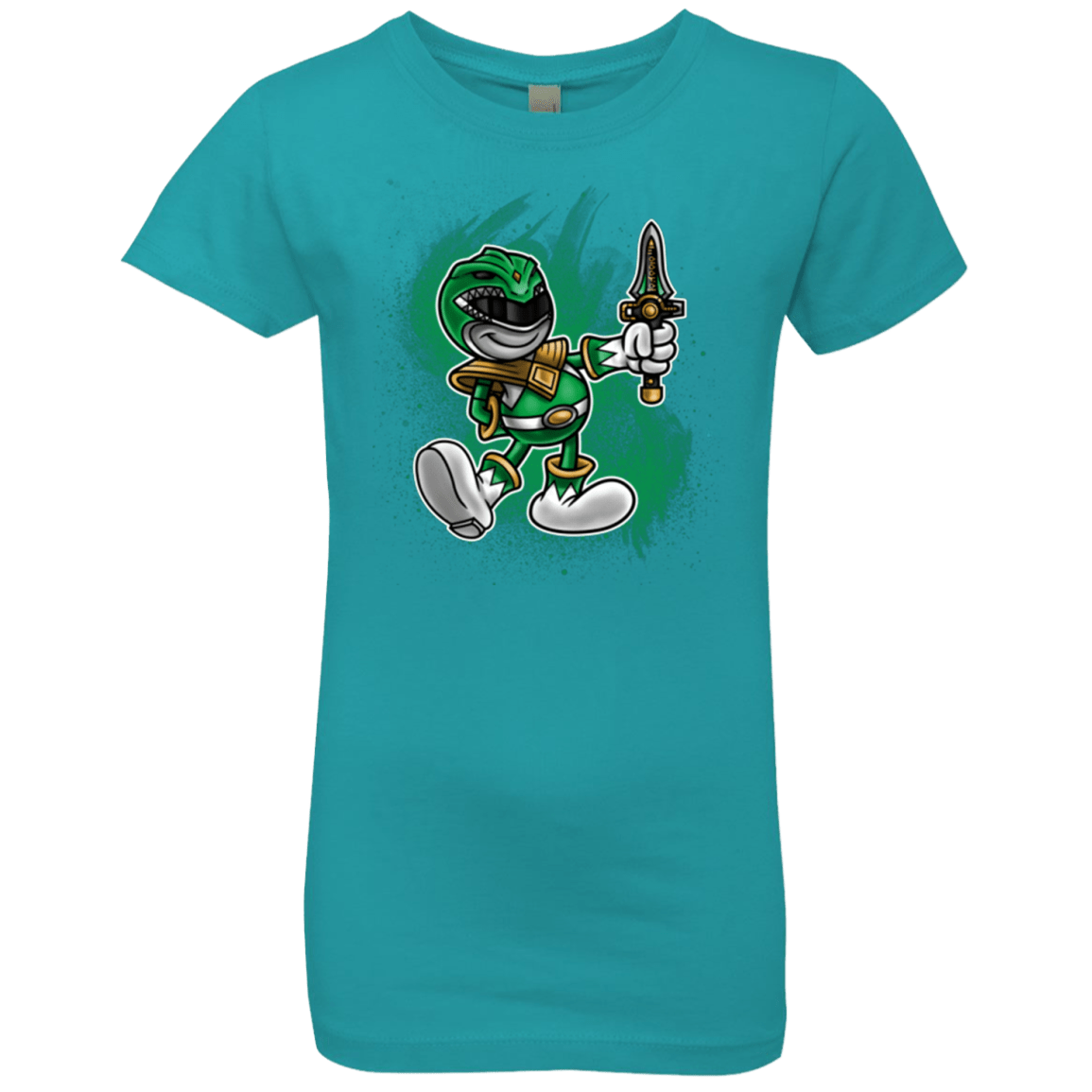 T-Shirts Tahiti Blue / YXS Green Ranger Artwork Girls Premium T-Shirt