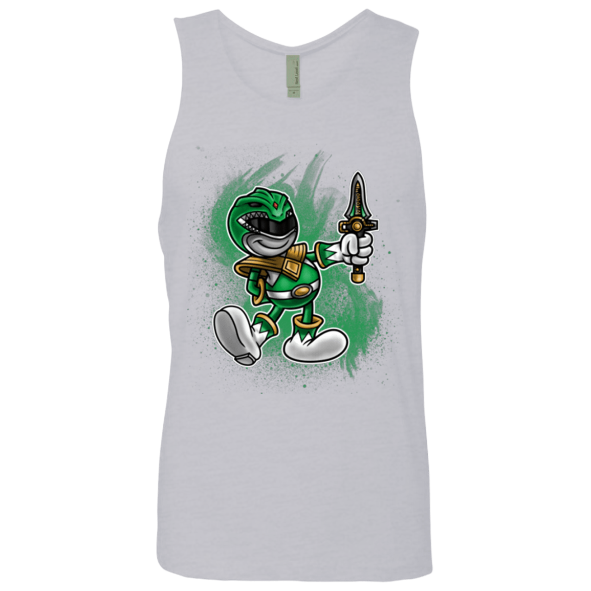T-Shirts Heather Grey / Small Green Ranger Artwork Men's Premium Tank Top