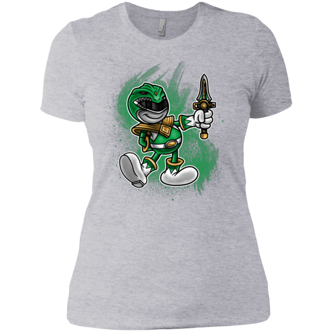 T-Shirts Heather Grey / X-Small Green Ranger Artwork Women's Premium T-Shirt