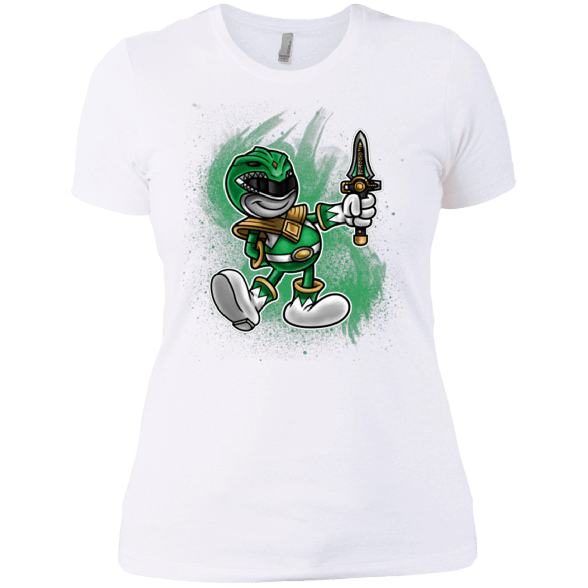 T-Shirts White / X-Small Green Ranger Artwork Women's Premium T-Shirt