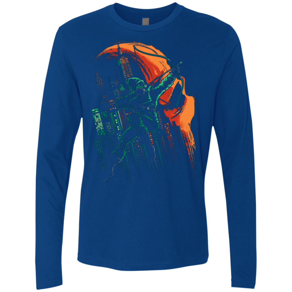 T-Shirts Royal / Small Green Vigilance Men's Premium Long Sleeve