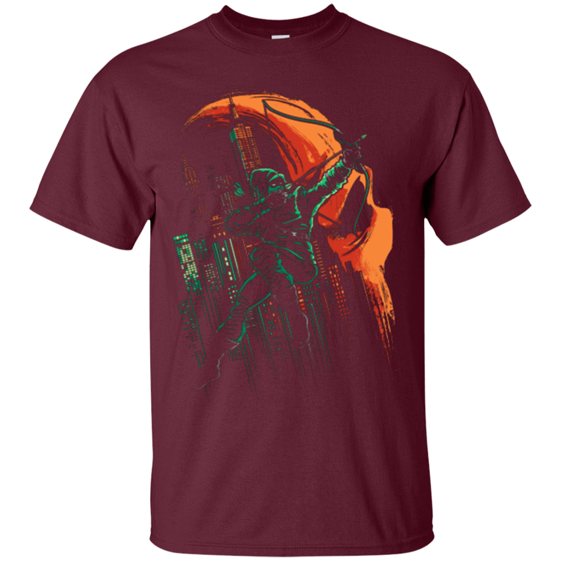 T-Shirts Maroon / Small Green Vigilance T-Shirt