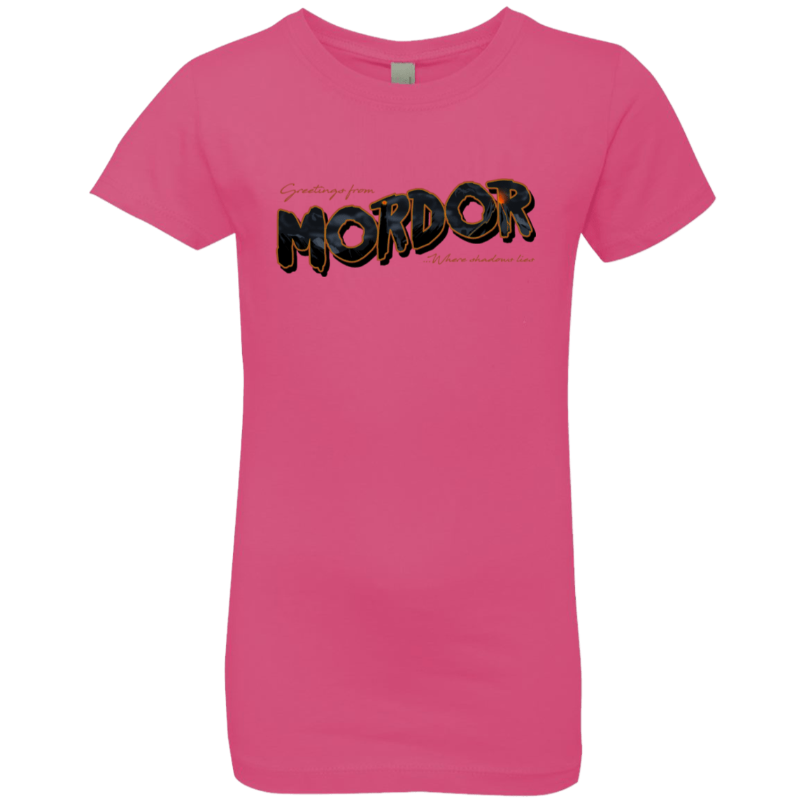 T-Shirts Hot Pink / YXS Greetings From Mordor Girls Premium T-Shirt