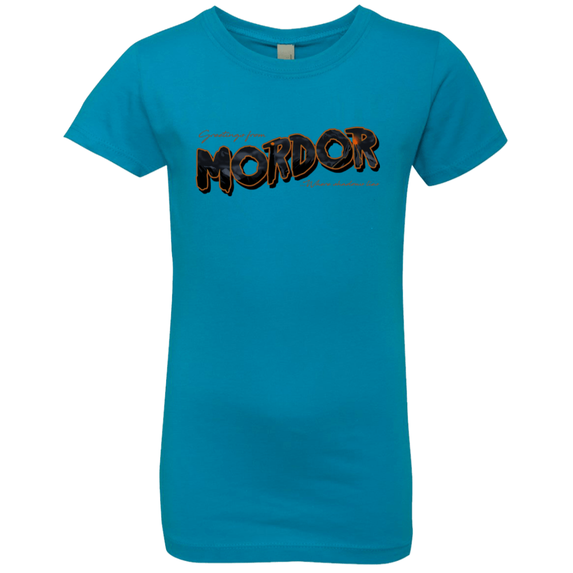 T-Shirts Turquoise / YXS Greetings From Mordor Girls Premium T-Shirt