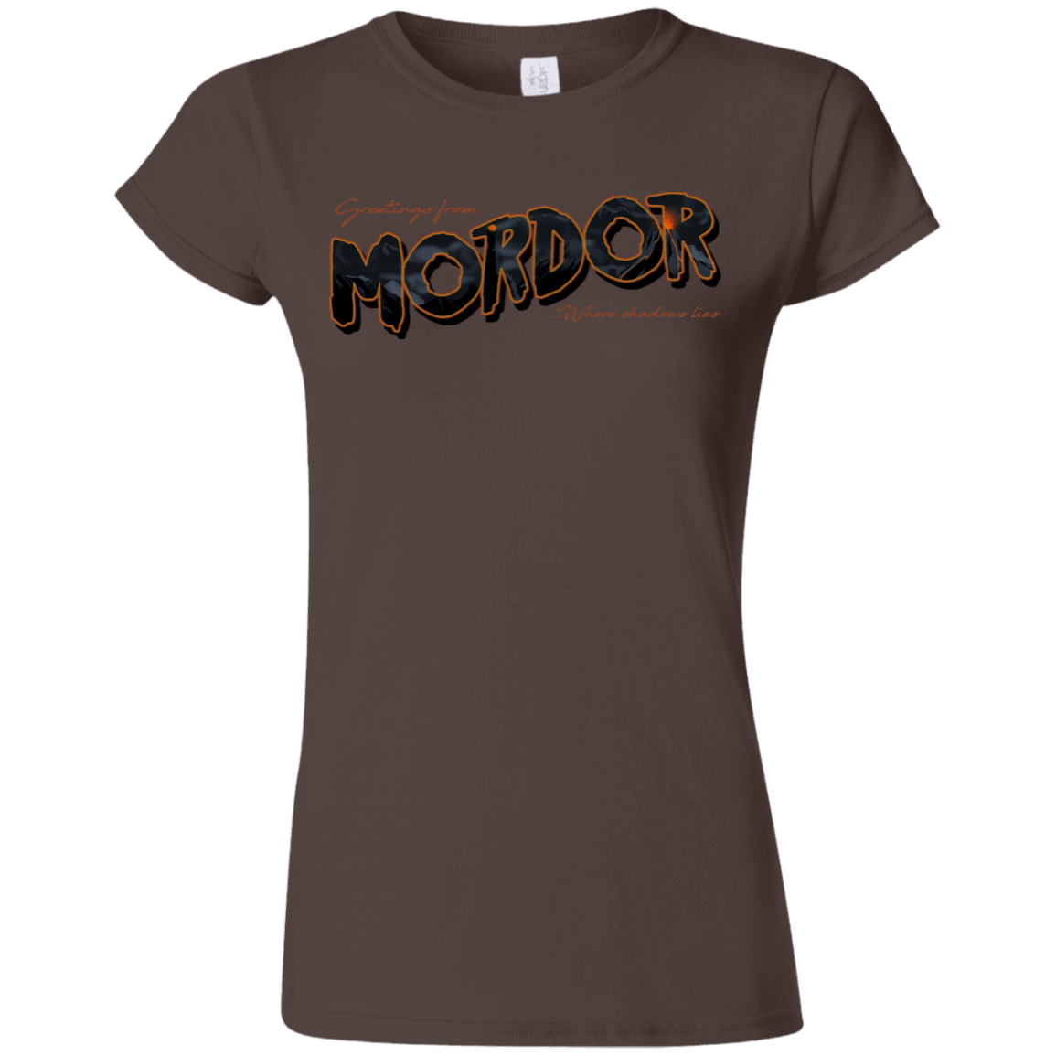 T-Shirts Dark Chocolate / S Greetings From Mordor Junior Slimmer-Fit T-Shirt