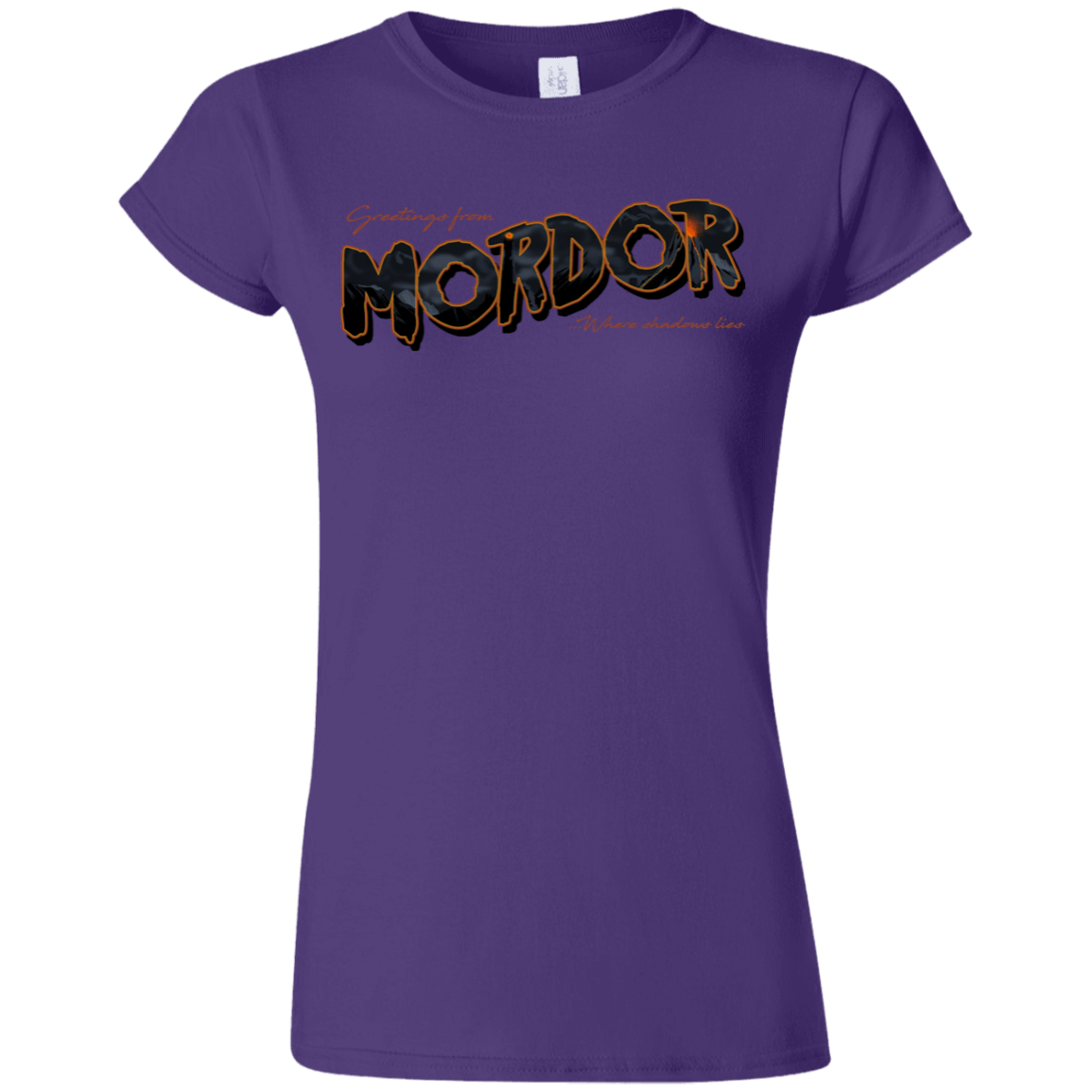 T-Shirts Purple / S Greetings From Mordor Junior Slimmer-Fit T-Shirt