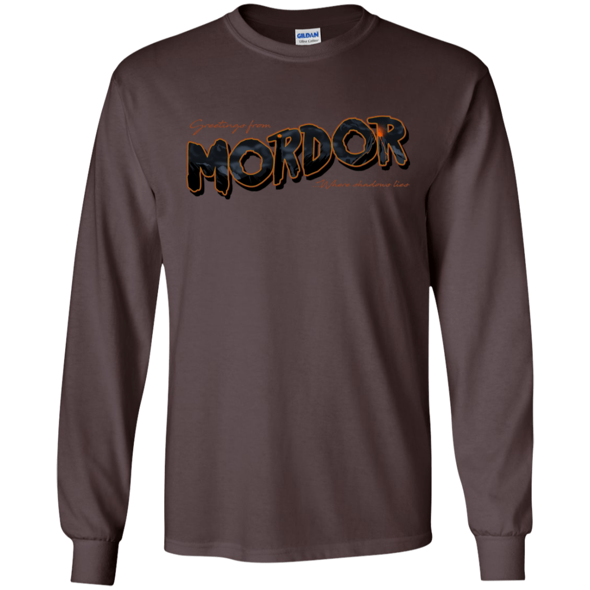 T-Shirts Greetings From Mordor Men's Long Sleeve T-Shirt