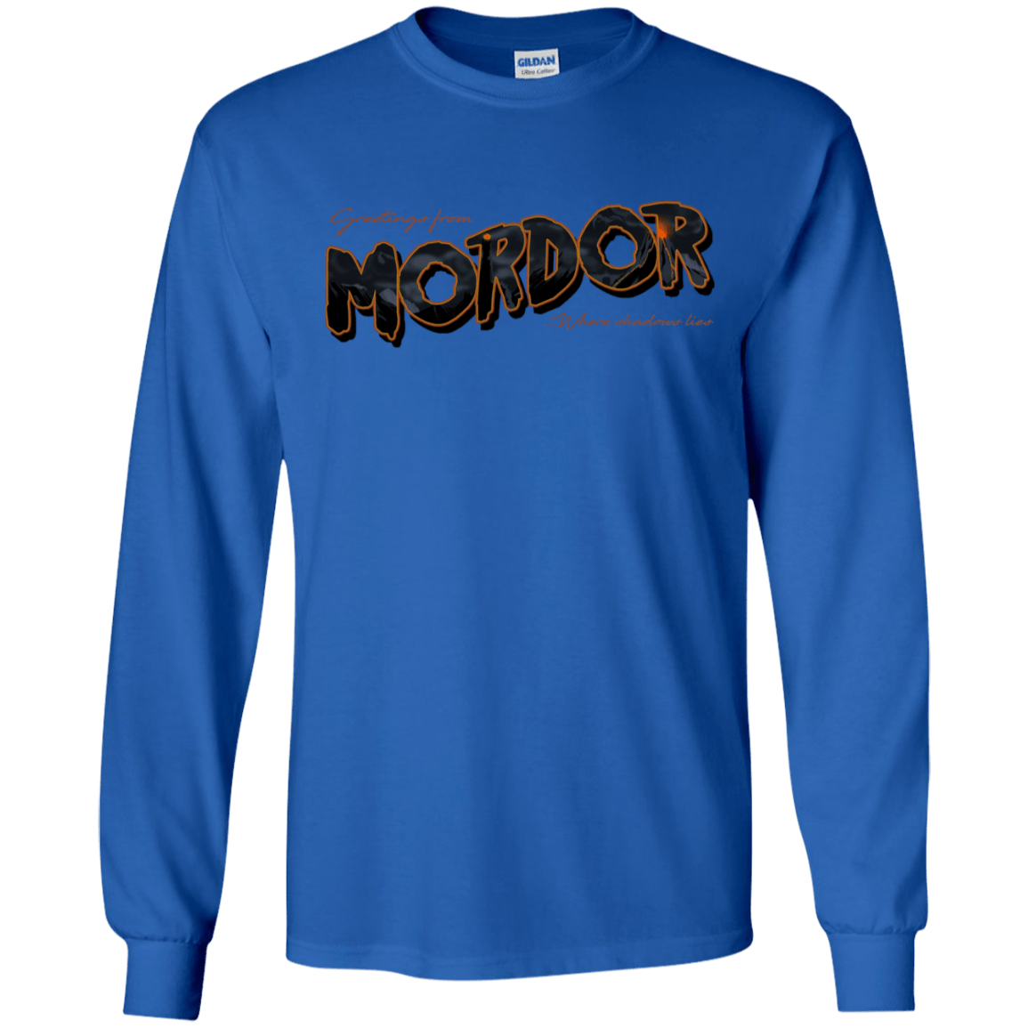 T-Shirts Royal / S Greetings From Mordor Men's Long Sleeve T-Shirt