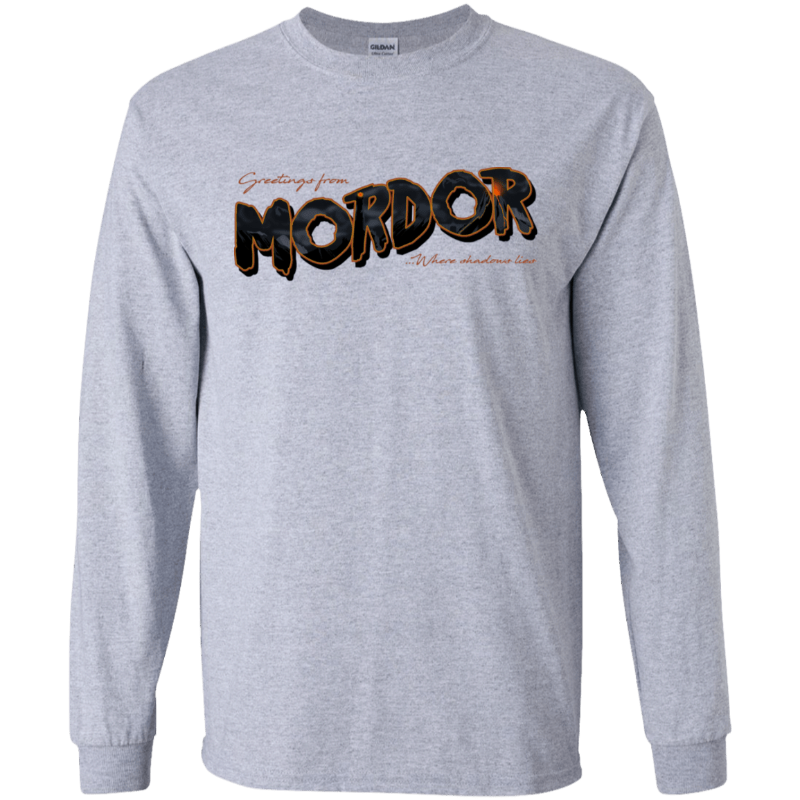 T-Shirts Sport Grey / S Greetings From Mordor Men's Long Sleeve T-Shirt