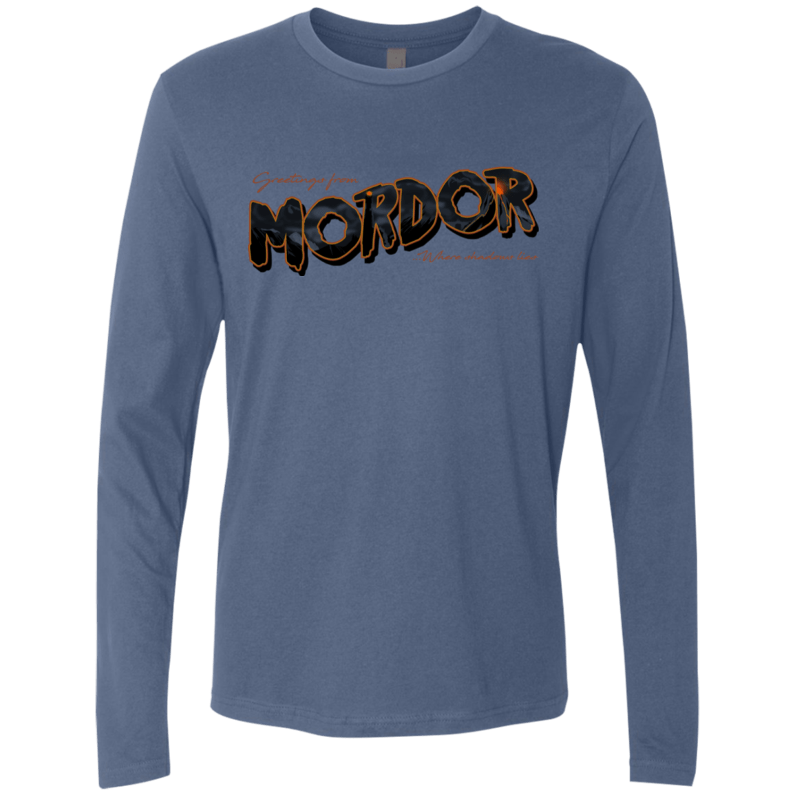 T-Shirts Indigo / S Greetings From Mordor Men's Premium Long Sleeve
