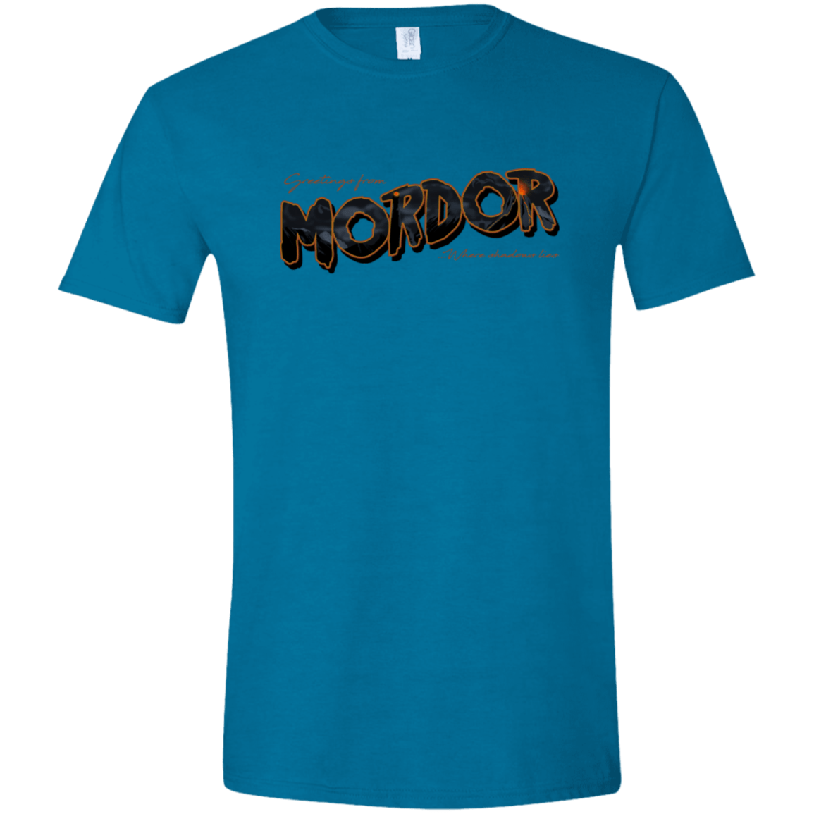 T-Shirts Antique Sapphire / S Greetings From Mordor Men's Semi-Fitted Softstyle