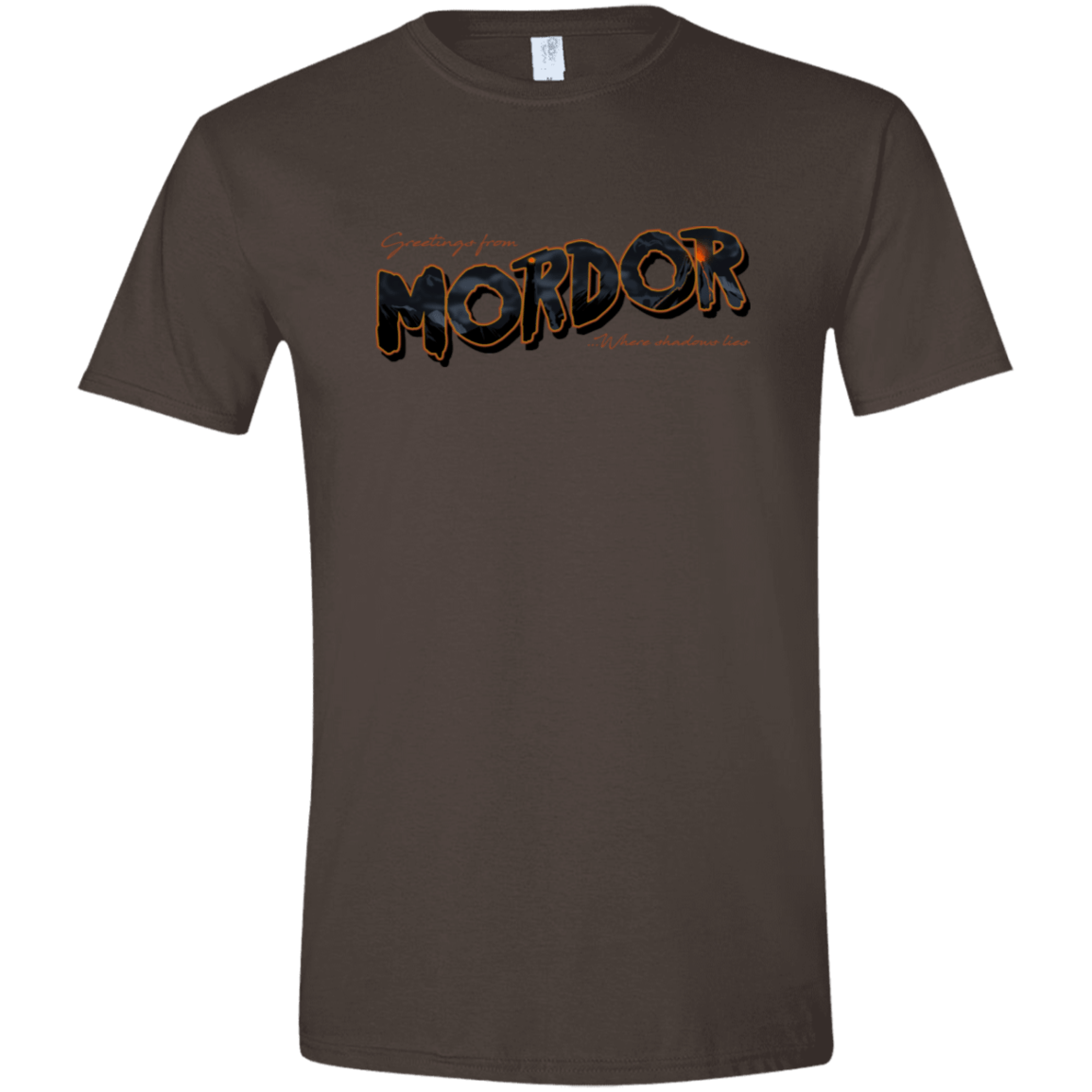 T-Shirts Dark Chocolate / S Greetings From Mordor Men's Semi-Fitted Softstyle