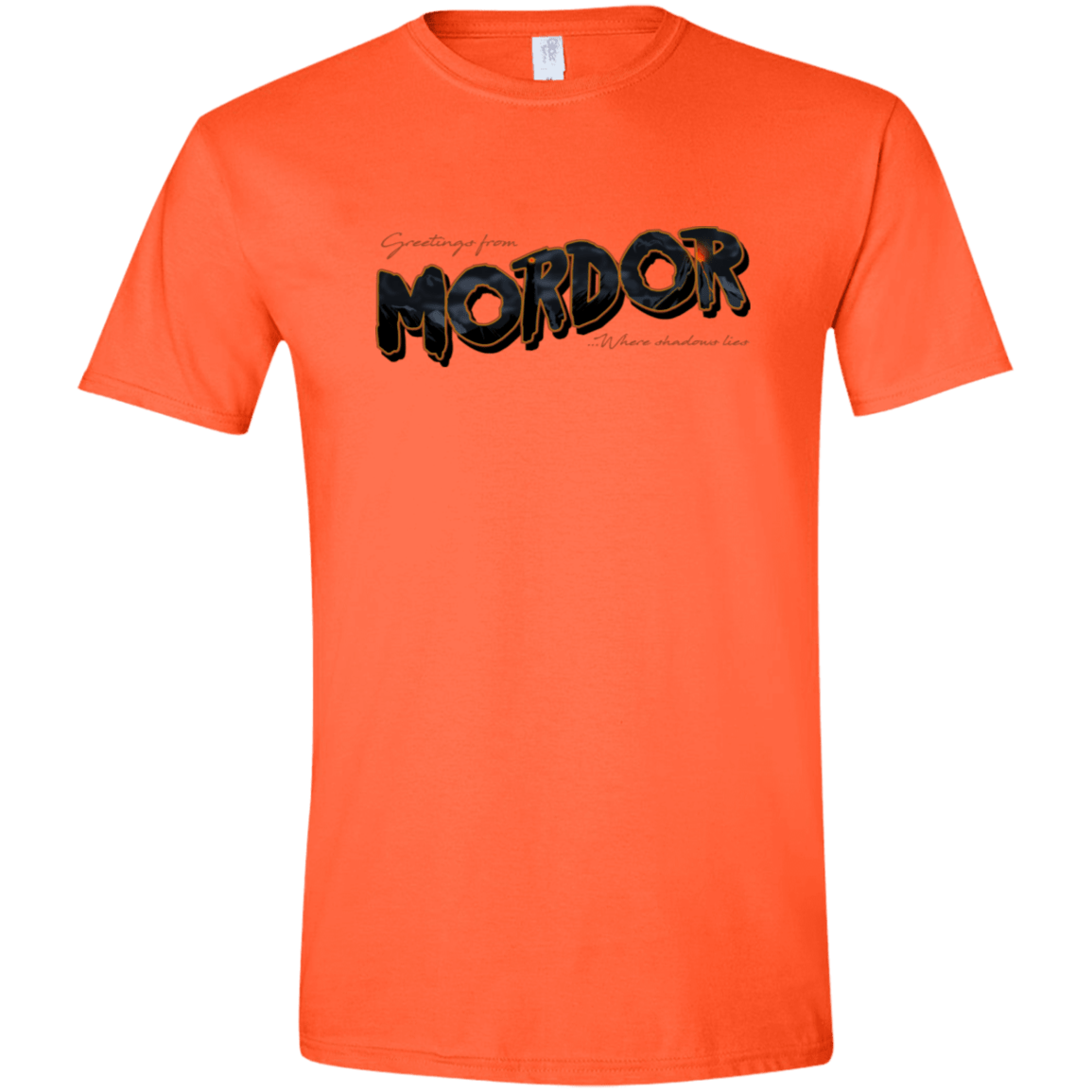 T-Shirts Orange / S Greetings From Mordor Men's Semi-Fitted Softstyle