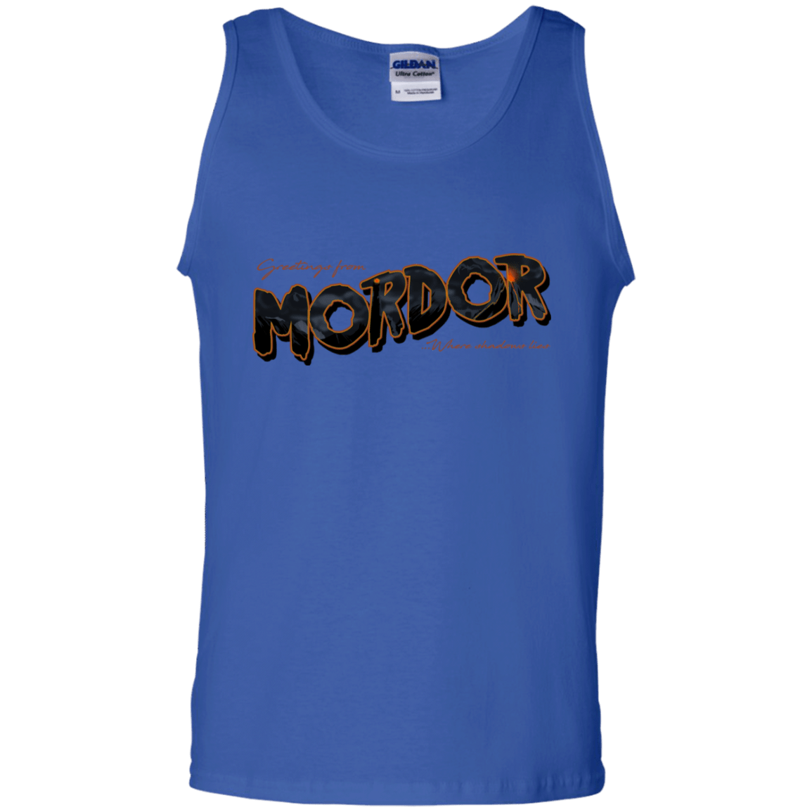 T-Shirts Royal / S Greetings From Mordor Men's Tank Top