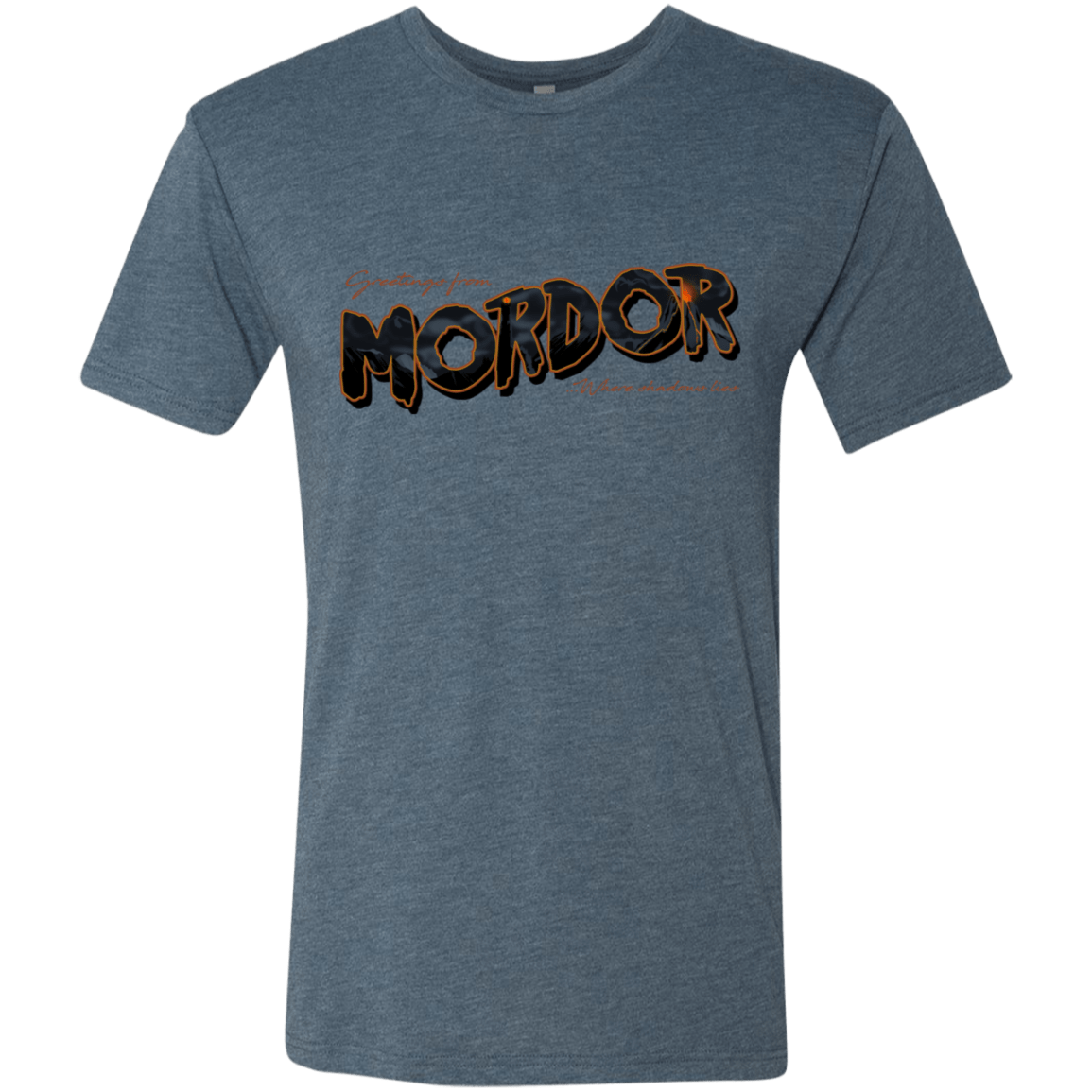 T-Shirts Indigo / S Greetings From Mordor Men's Triblend T-Shirt