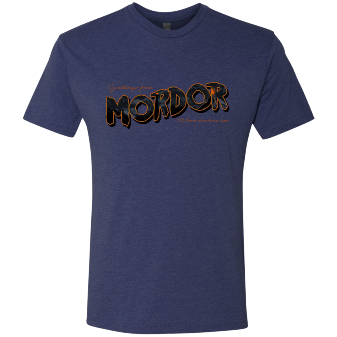 T-Shirts Vintage Navy / S Greetings From Mordor Men's Triblend T-Shirt