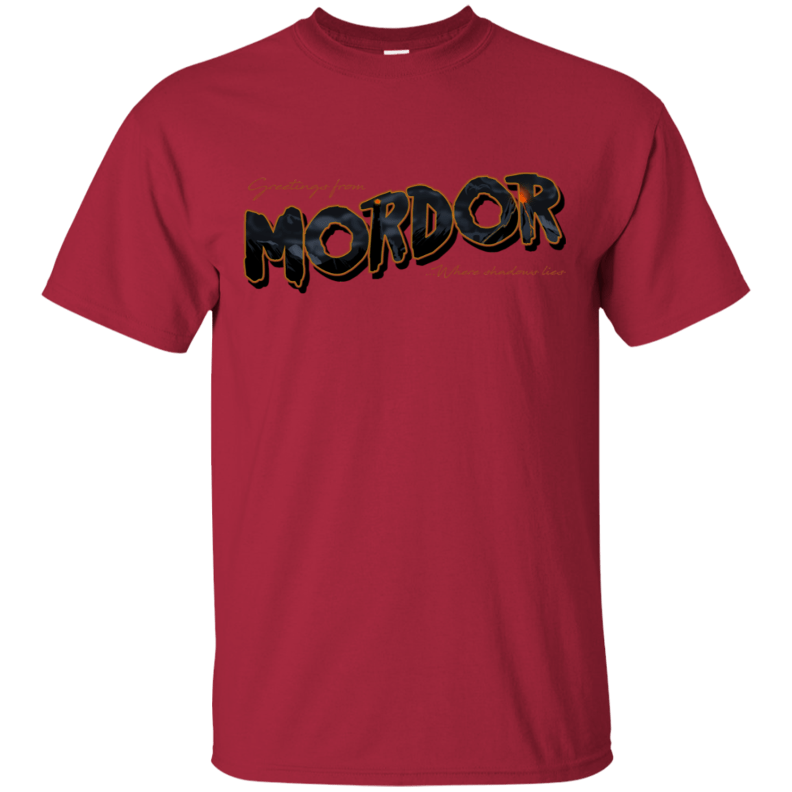 T-Shirts Cardinal / S Greetings From Mordor T-Shirt