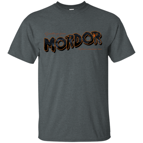 T-Shirts Dark Heather / S Greetings From Mordor T-Shirt