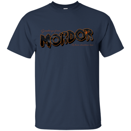 T-Shirts Navy / S Greetings From Mordor T-Shirt