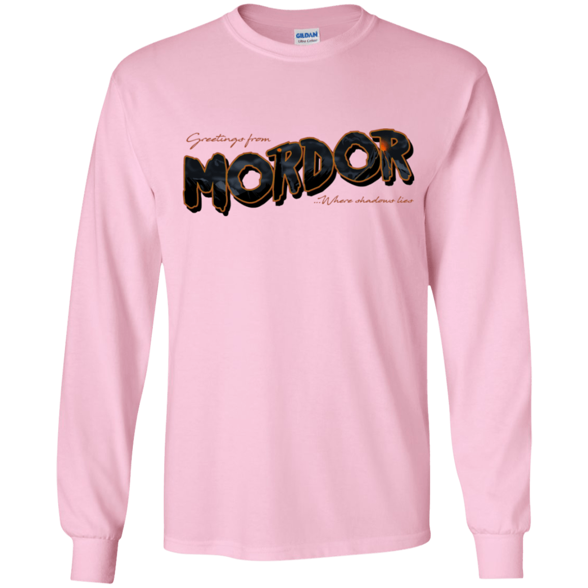 T-Shirts Light Pink / YS Greetings From Mordor Youth Long Sleeve T-Shirt