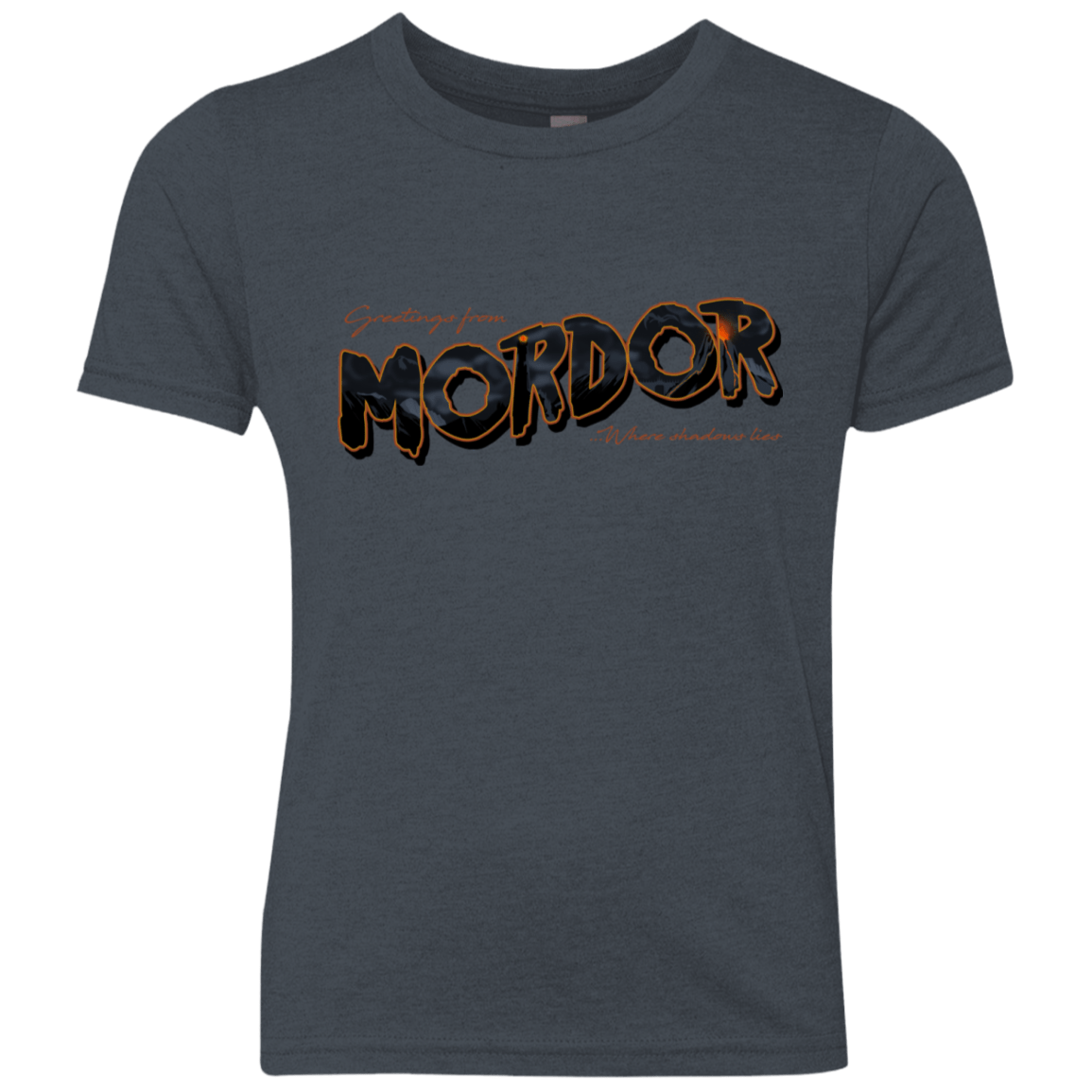 T-Shirts Vintage Navy / YXS Greetings From Mordor Youth Triblend T-Shirt