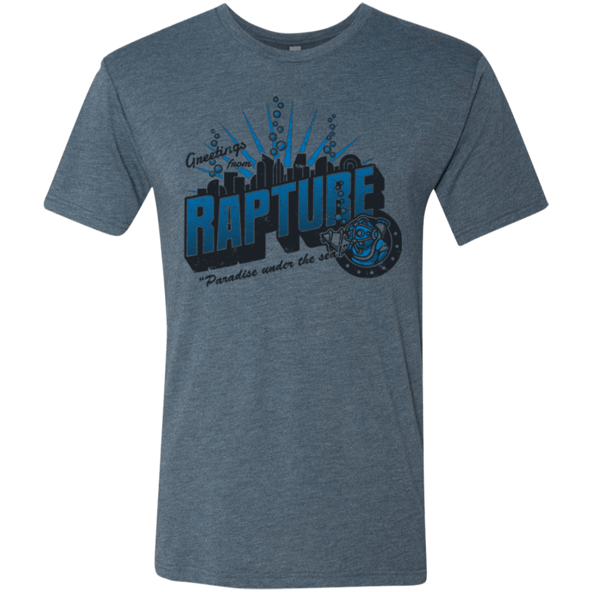 T-Shirts Indigo / Small Greetings from Rapture Men's Triblend T-Shirt