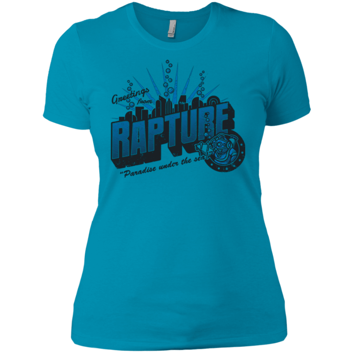 T-Shirts Turquoise / X-Small Greetings from Rapture Women's Premium T-Shirt