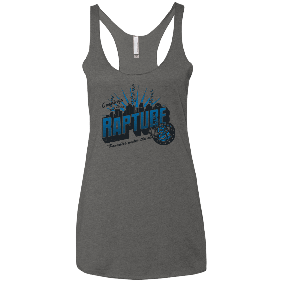 T-Shirts Premium Heather / X-Small Greetings from Rapture Women's Triblend Racerback Tank