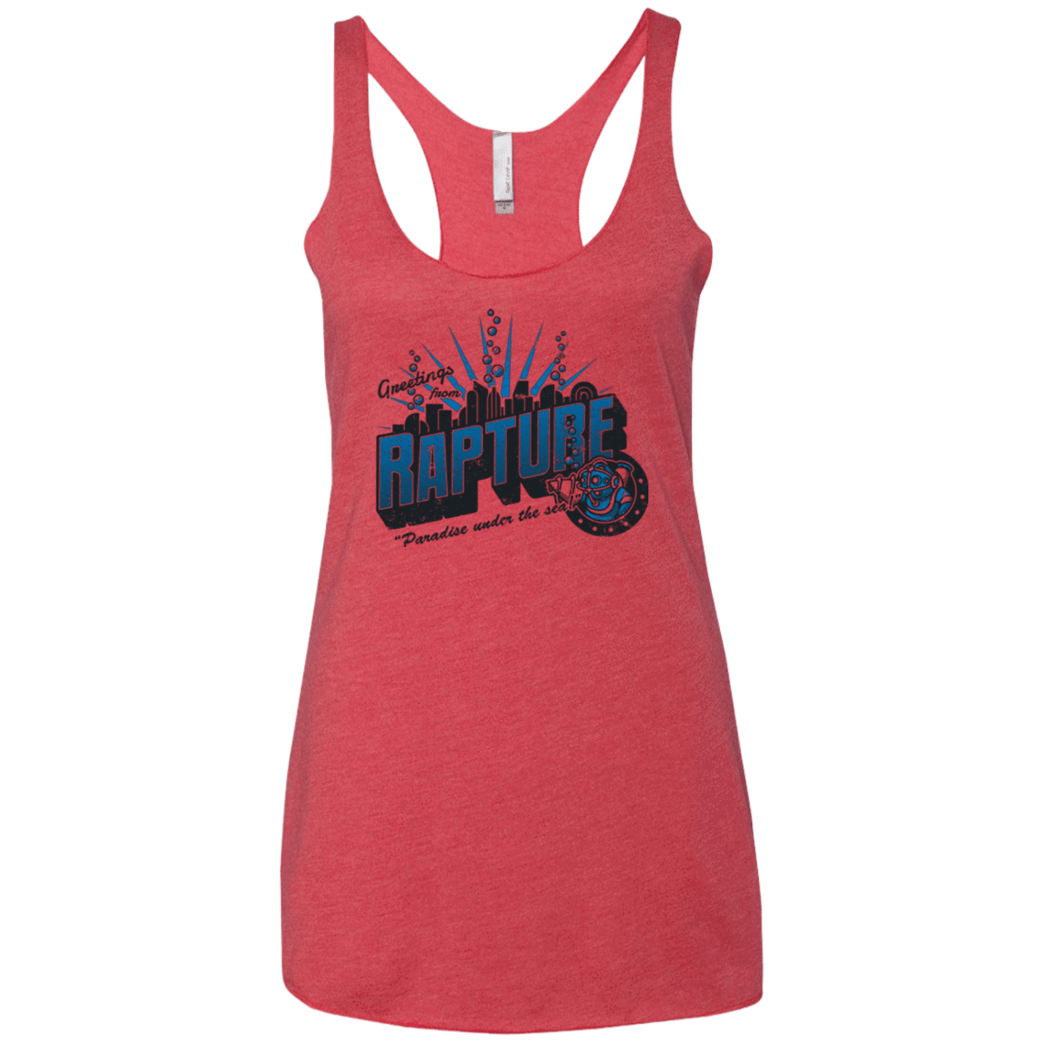 T-Shirts Vintage Red / X-Small Greetings from Rapture Women's Triblend Racerback Tank